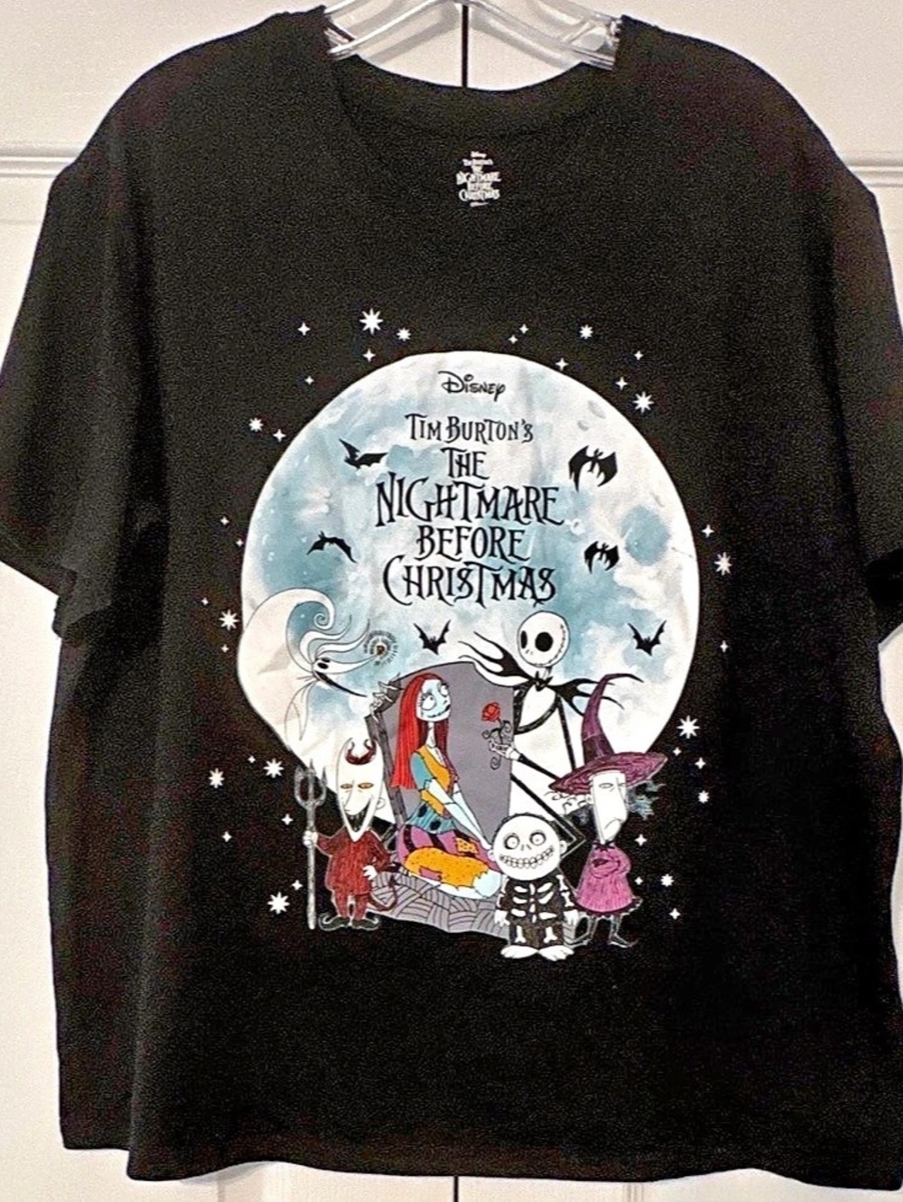 Disney Tim Burton's The Nightmare Before Christmas Moon Characters Graphic Women